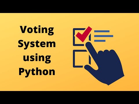 Voting System Using Python Project For Beginners