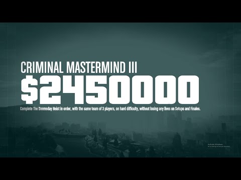 GTA Online: Doomsday Heist Act #3 FINALE ONLY with 3 Players Criminal Mastermind III.