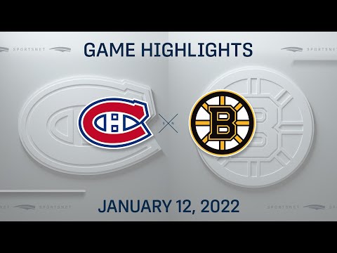 NHL Highlights | Canadiens vs. Bruins - Jan. 12, 2022