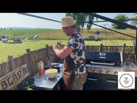 Koldskål med hjemmelavede kammerjunker bagt på grillen fra Wyrlemad