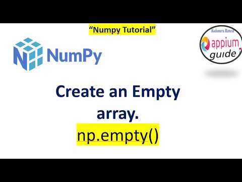 How To Create An Empty Array Using Np Empty Python Numpy Tutorial For Beginners 2026