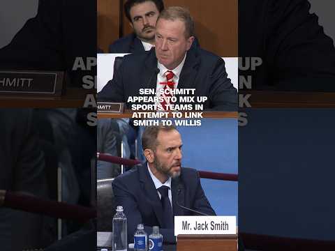 Sen. Schmitt appears to mix up sports teams in attempt to link Smith to Willis