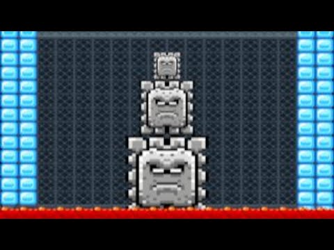 ドッスンの砦　ーThwomp's fortressーNormal by マロ 🍄 Super Mario Maker #anj