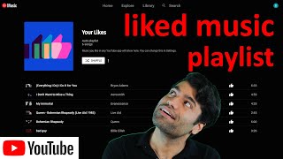 YouTube liked music playlist