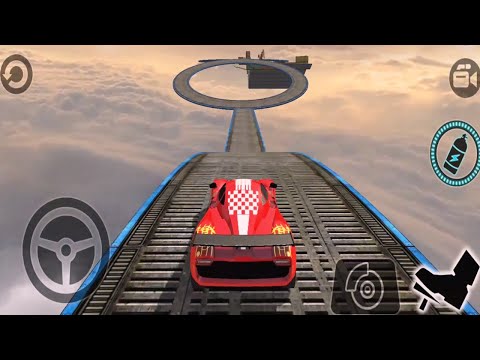 Impossible Car Tracks 3D - Red Car Driving High Speed Pro Driver Levels 13,14,15 Completed Gameplay