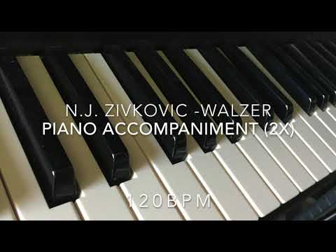 N.J. Zivkovic - III Walzer Piano Accompaniment from Easy Pieces For Xylophone and Marimba