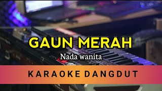 Download lagu GAUN MERAH Karaoke oQinawa || Nada wanita mp3