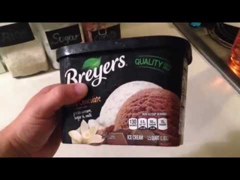 Old Half Gallon Of Ice Cream Compared To New 1.5 Quart Packaging