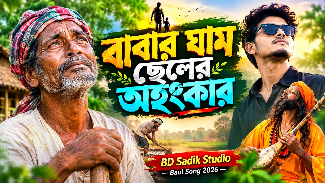 বাবার ঘাম, ছেলের অহংকার 💔 | Babar Gham Chheler Ohongkar | হৃদয়ছোঁয়া বাংলা বাউল গান ২০২৬