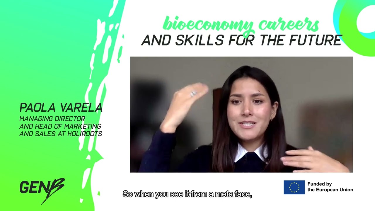 Youtube Thumbnail - Bioeconomy job profiles: meet Paola Varela