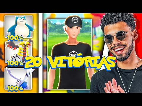 20 VITÓRIAS SEGUIDAS O TIME 100% CONTRA O RECORD DE VITORIAS - POKEMON GO  | Cris |