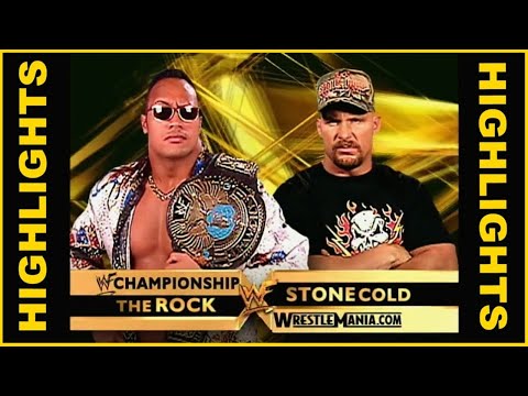  Stone Cold Vs The Rock WrestleMania 17 - WWF Championship Match Highlights. 