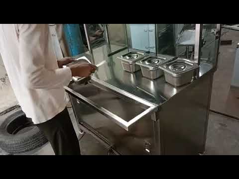 Stainless steel pani puri counter