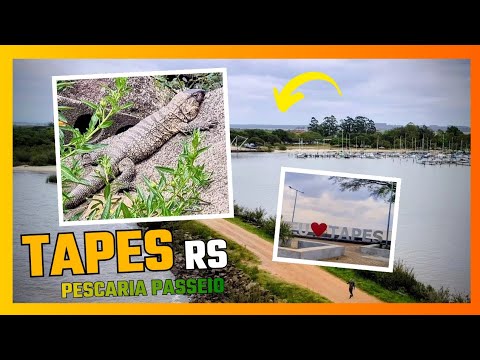 ​NÃO É DINOSSAURO, É UM LAGARTO! 😱 A Surpresa no Nosso Dia de Pesca e Churrasco em TAPES - RS