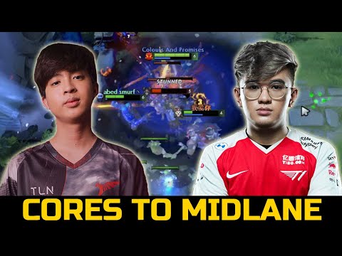 CARRIES TO MIDLANE BATTLE - GABBI VS 23SAVAGE DOTA 2