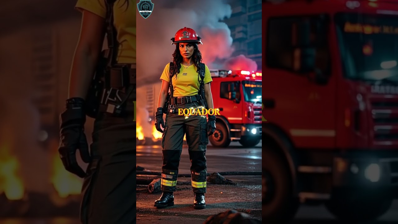 Female Firefighter as Countries PART 3 #ai #fusion #hybrid #female #femaleversion #firefighter