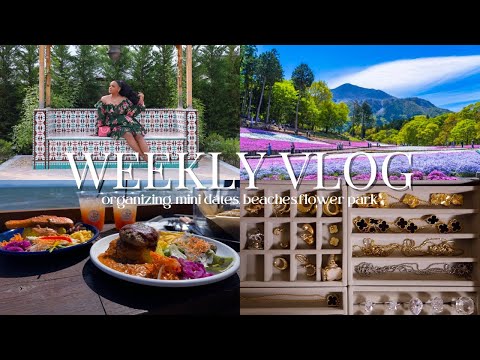 LIFE IN JAPAN VLOG: Jewelry Organization -Home Scents-Beachside Date-Japanese Flower Park & More