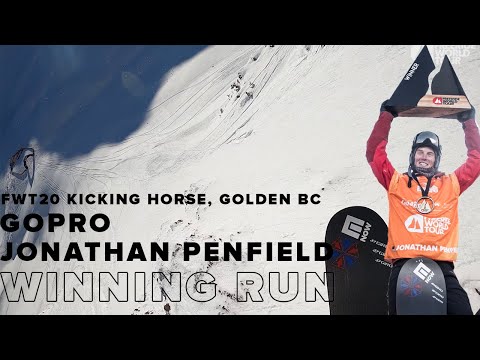 FWT20 Kicking Horse Golden BC | Jonathan Penfield Snowboard Men  GoPro Winning Run