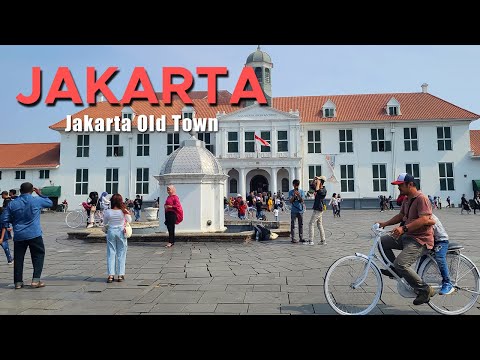 [4K] Jakarta City Walk, Jakarta Kota Tua, Batavia Old Town Walking Tour