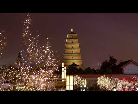 Night View Exhibition of Xi'an Dayan Pagoda