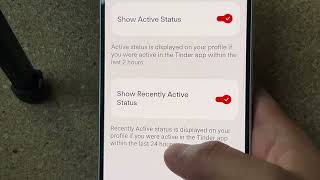 How to hide Recently Active Status in Tinder