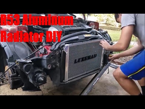 R53 Mini Cooper S eBay Aluminum Radiator Install DIY