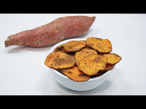 Chips de boniato o batata super crujientes