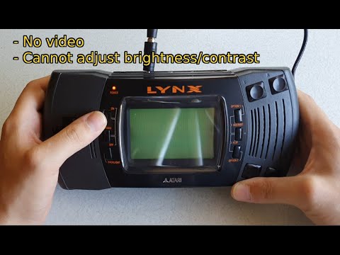 Repairing an Atari Lynx 2 with no video and no brightness adjustment