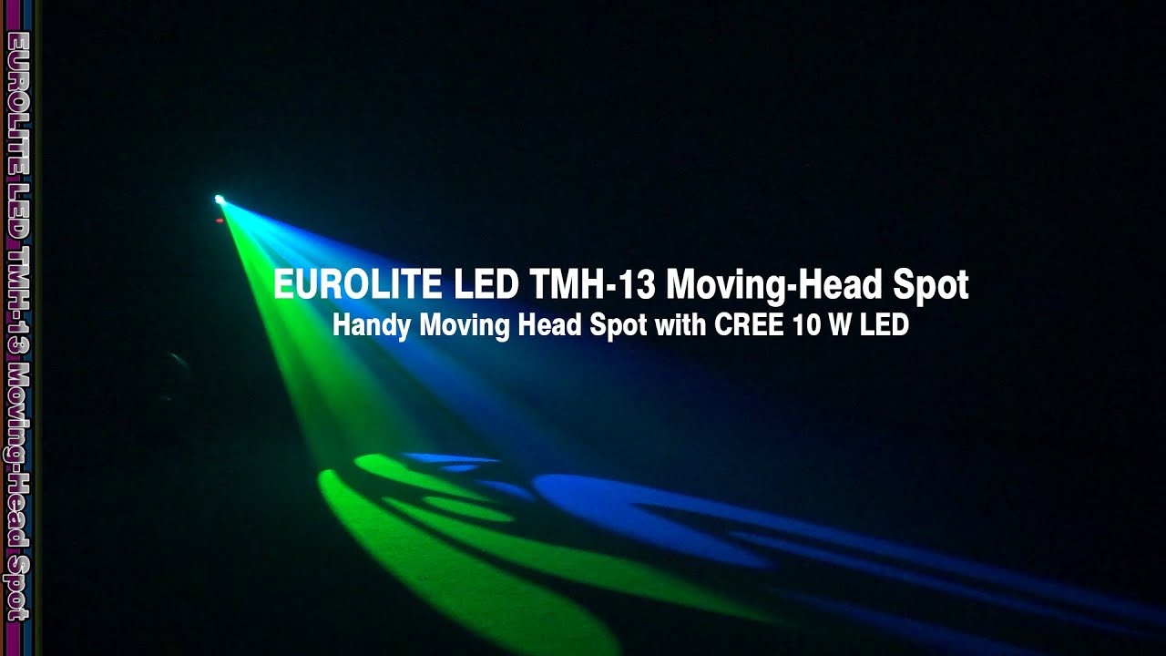 * VUOKRAUS * EUROLITE LED TMH-13 Moving Head Spot + Case