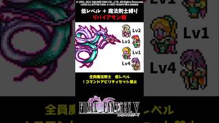 FF5 魔法剣士だけでリバイアサン 低Lv FINAL FANTASY V SFC版 job unification & Low-Level Run VS Leviathan