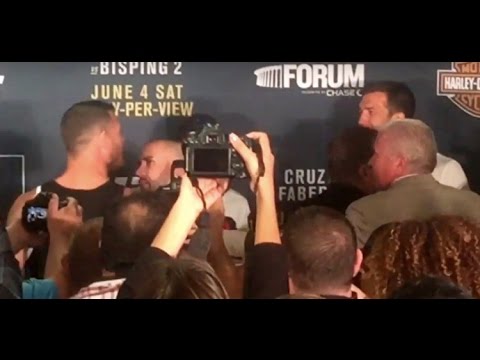Michael Bisping and Luke Rockhold Confrontation After UFC 199 Press Conference