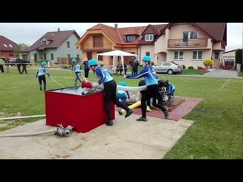 Požární útok (2. pokus) - mladí hasiči SDH Traplice (okrsková soutěž v Sušicích)