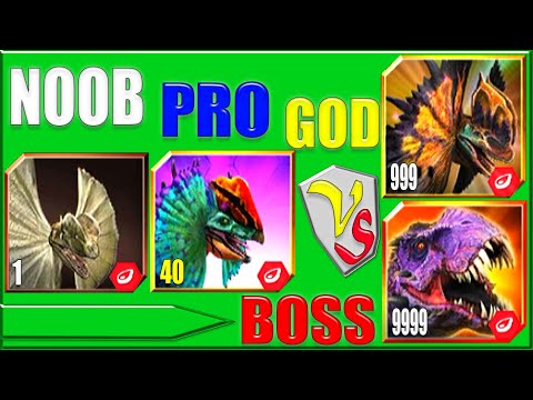 NOOB vs PRO vs GOD vs BOSS | JURASSIC WORLD THE GAME
