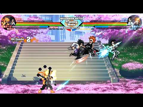Naruto vs Bleach | Naruto Sasuke vs Ichigo Ishida  - Anime War Best fights Mugen Battle