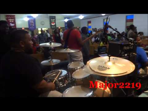 Marcus Lampkin on drums