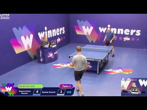 WINners CUP table 2  30.12 Zaporozhets Roman - Batiuk Dmitrii   14:30