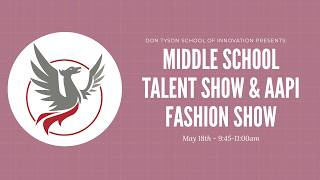 DTSOI Middle School Talent Show | May 19, 2026 @ 9:45 am - 11 am