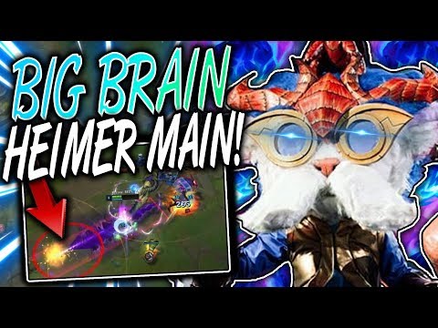 GALAXY BRAIN DIAMOND 1 HEIMERDINGER MAIN! 🚀 BEST HEIMERDINGER HIGHLIGHTS 🚀 - League of Legends