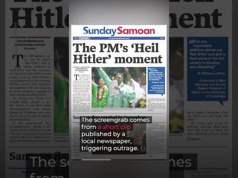 Samoa Prime Minister apologises after Nazi salute video surfaces | AJ #shorts