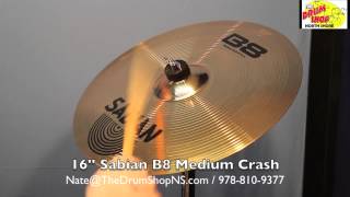 Video thumbnail for Sabian B8 Medium Crash 16'' - The Drum Shop North Shore by Nate Morrison Drums
