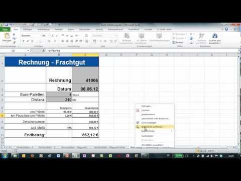 Excel - Zellen und Formeln schützen - Blattschutz