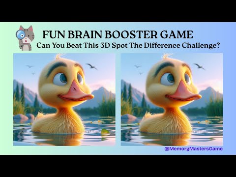 Spot The Difference Brain Game [5] | Can You Beat This 3D Spot The Difference Challenge? #puzzle