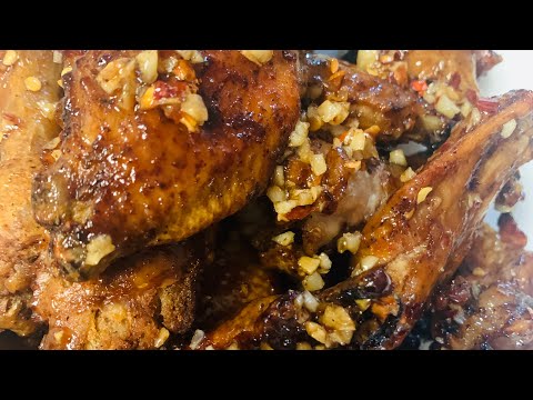 Spicy Honey Ginger Garlic Wings