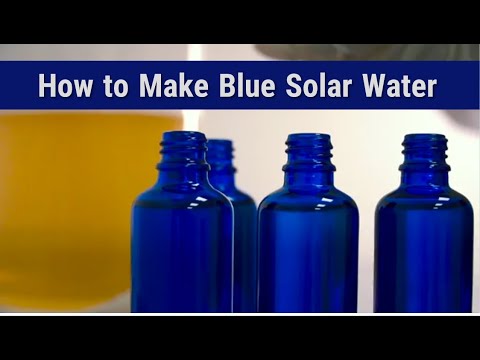 How to Make Blue Solar Water (Ho'oponopono technique)