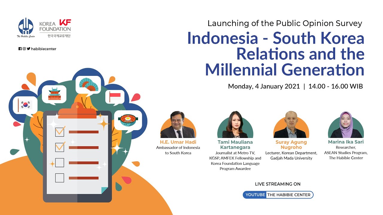 Launching of the Public Opinion Survey:Indonesia-South Korea Relations and the Millennial Generation
