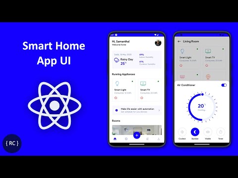 Smart Home App UI in React Native