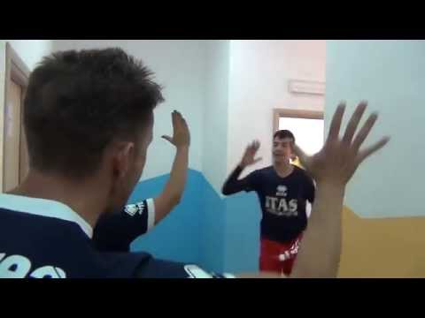 04-06-2015: U15M - L'ingresso in campo della Diatec Trentino