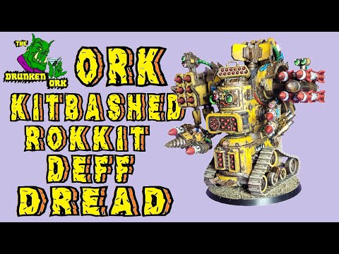 Warhammer 40k Ork Deff Dread Kitbash