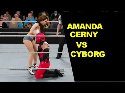 WWE 2K17 Amanda Cerny vs Cyborg - Extreme Rules Mixed Match