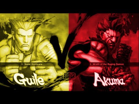 Blue Emblem [Guile] Vs qal03 [Akuma] SSF4 Arcade Edition 2012 720 HD